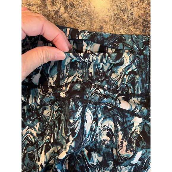Sweaty Betty XL The Power Workout Leggings Blue Marble Print - Picture 6 of 11